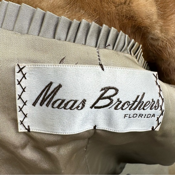 VTG Real Mink Fur Coat Maas Brothers Florida - Picture 10 of 16